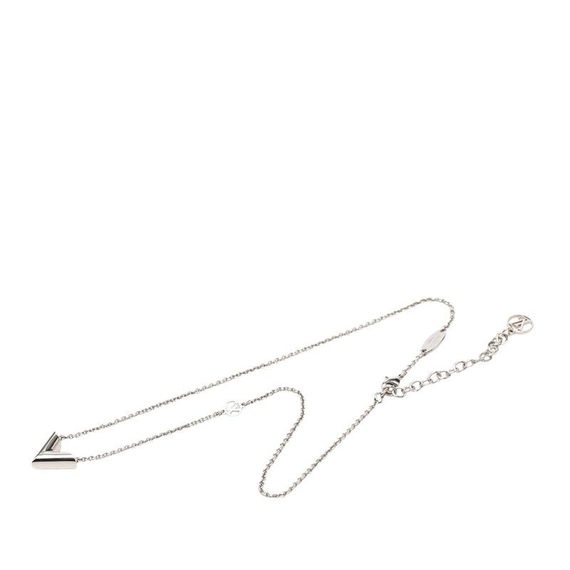 Louis Vuitton Essential Chain Pendant Silver Metal — view 3