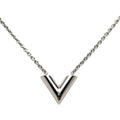 Louis Vuitton Essential Chain Pendant Silver Metal