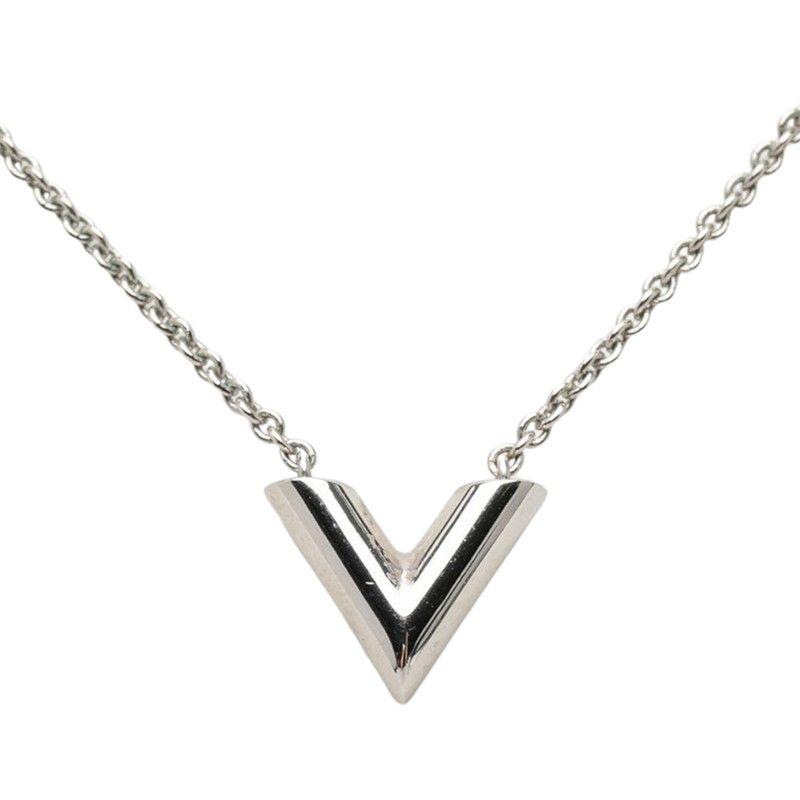 Louis Vuitton Essential Chain Pendant Silver Metal — view 2