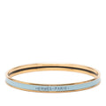 Hermes Uni XS Enamel Bracelet Gold Blue Plated