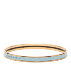 Hermes Uni XS Enamel Bracelet Gold Blue Plated — view 2