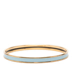 Hermes Uni XS Enamel Bracelet Gold Blue Plated — view 3