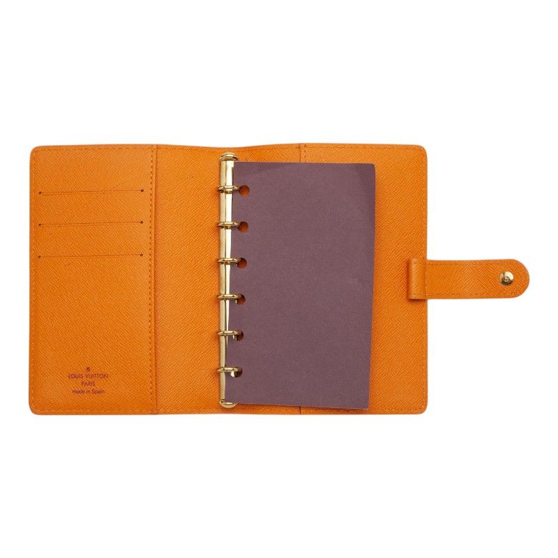 Louis Vuitton Epi Agenda PM Notebook Cover Mandarin Orange Leather — view 9