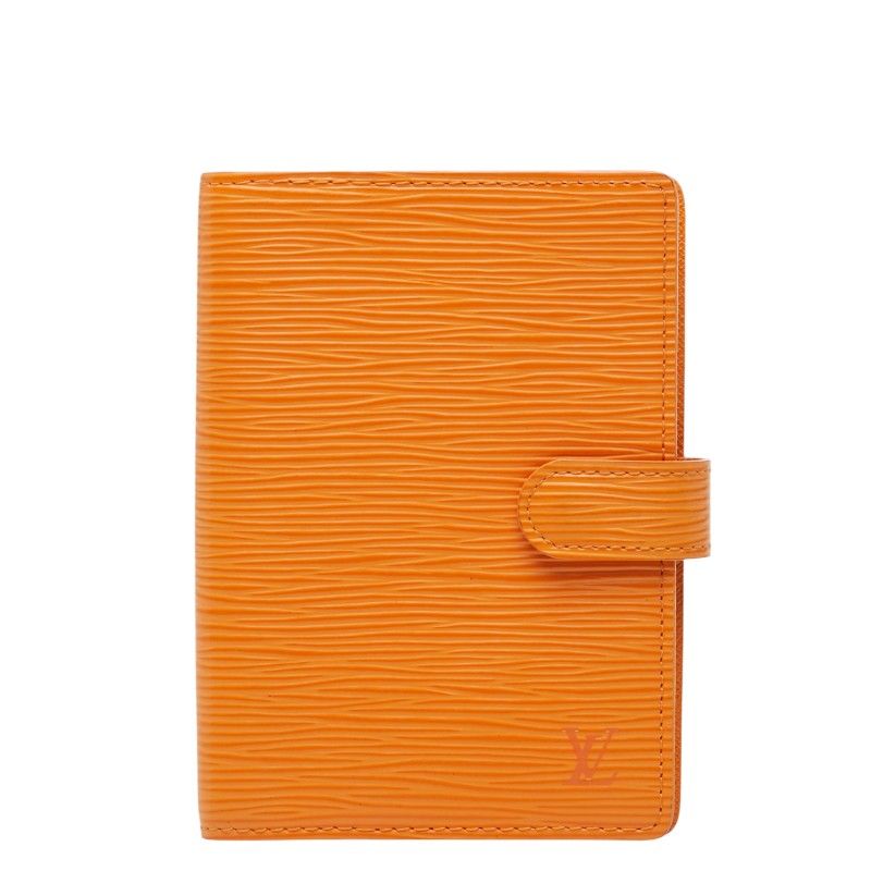 Louis Vuitton Epi Agenda PM Notebook Cover Mandarin Orange Leather
