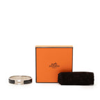Hermes Click PM Enamel Bracelet Silver Black Metal — view 5