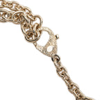 Chanel CC Logo Perfume Bottle Chain Pendant 24 Gold Plated Rhinestone — view 5