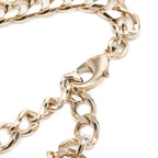 Chanel CC Logo Perfume Bottle Chain Pendant Silver White Metal Faux — view 4