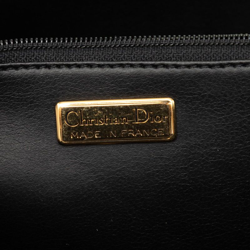 Dior Crossbody Shoulder Bag Black Brown Leather — view 5