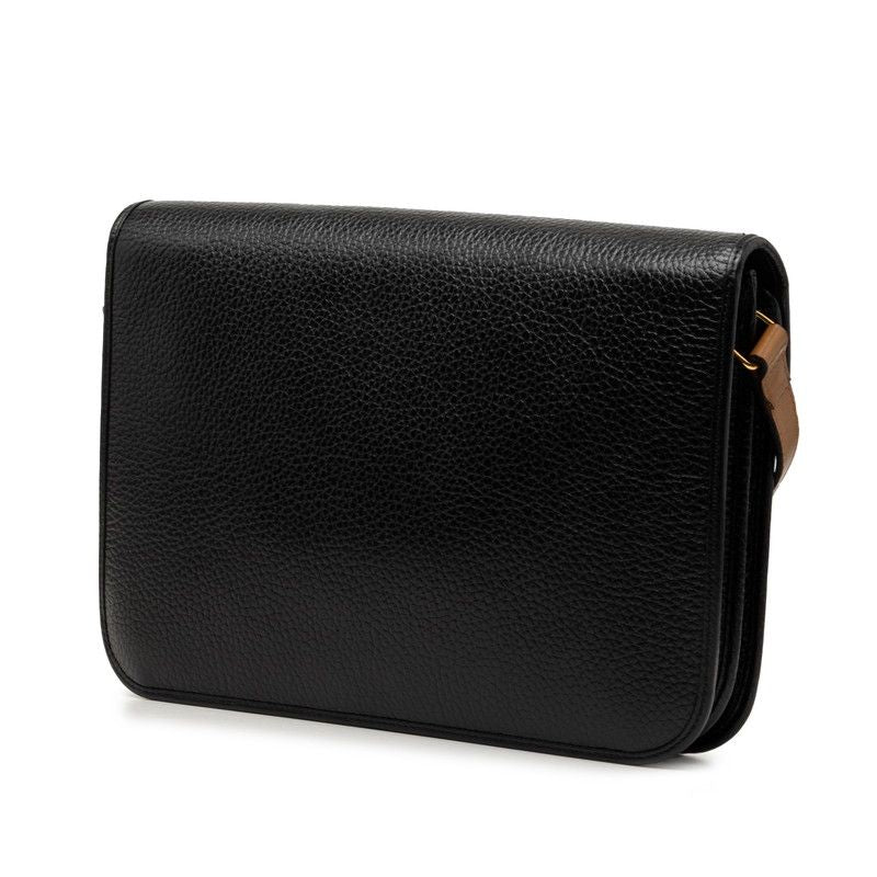 Dior Crossbody Shoulder Bag Black Brown Leather — view 2