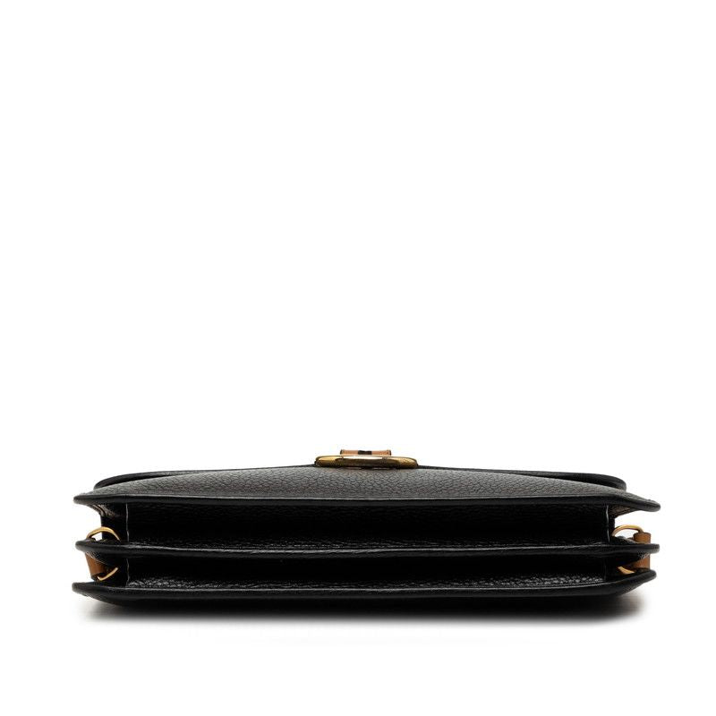 Dior Crossbody Shoulder Bag Black Brown Leather — view 3