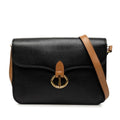 Dior Crossbody Shoulder Bag Black Brown Leather