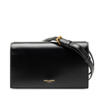 Saint Laurent Crossbody Shoulder Bag Black Leather