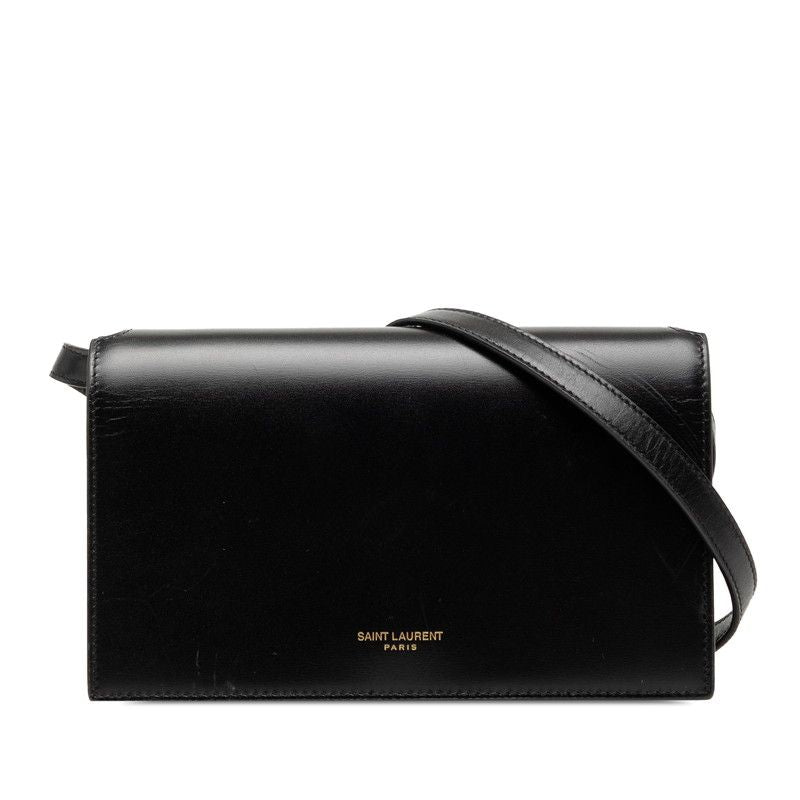 Saint Laurent Crossbody Shoulder Bag Black Leather