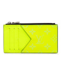 Louis Vuitton Monogram Fragment Case Coin Yellow Taigarama