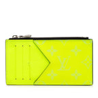 Louis Vuitton Monogram Fragment Case Coin Yellow Taigarama