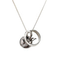 Louis Vuitton Monogram Chain Pendant Silver Metal