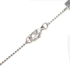 Louis Vuitton Monogram Chain Pendant Silver Metal — view 4