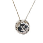 Louis Vuitton Monogram Chain Pendant Silver Metal — view 2