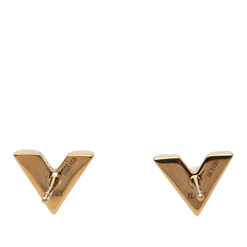 Louis Vuitton Essential Stud Earrings Gold Plated — view 2