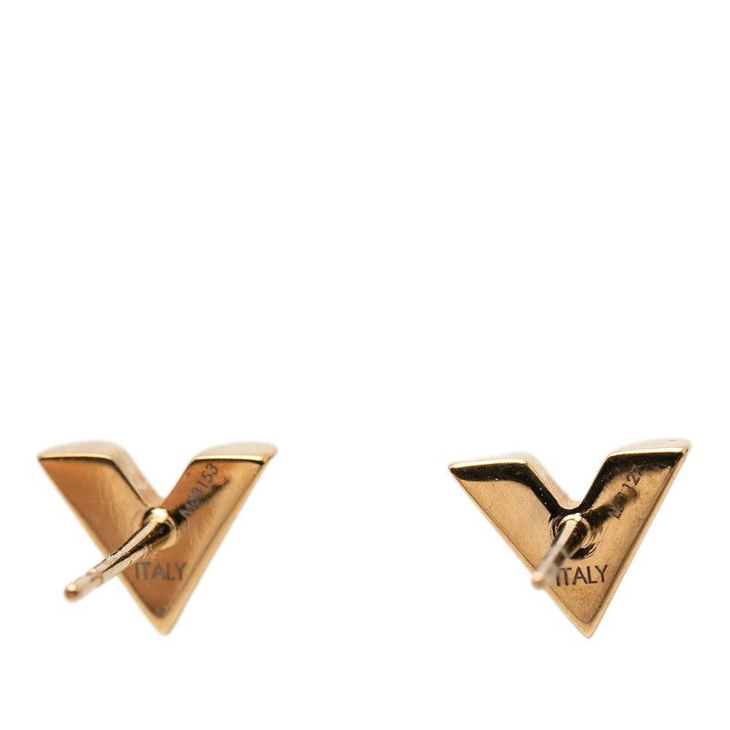 Louis Vuitton Essential Stud Earrings Gold Plated — view 3