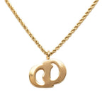 Dior CD Logo Chain Pendant Gold Plated — view 2
