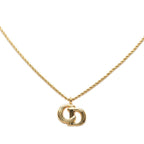 Dior CD Logo Chain Pendant Gold Plated