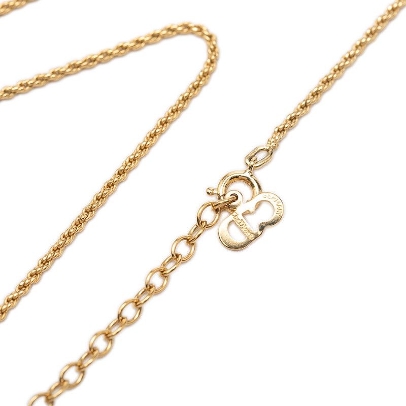Dior CD Logo Chain Pendant Gold Plated — view 5