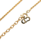 Dior CD Logo Chain Pendant Gold Plated — view 4
