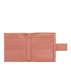 Gucci Guccissima Logo Plate Bifold Wallet Pink Leather — view 4
