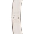 Hermes Click Enamel Bracelet Silver Black Metal — view 4