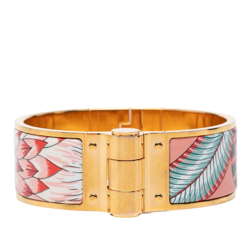 Hermes Charnier GM Savana Dance Bangle Gold Plated 1- Bracelet