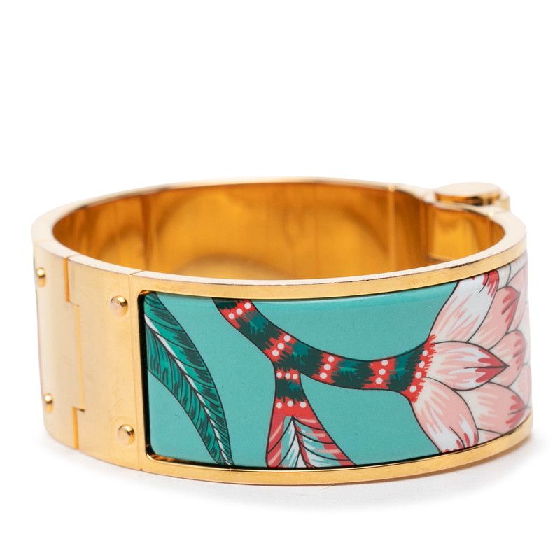 Hermes Charnier GM Savana Dance Bangle Gold Plated 1- Bracelet — view 2