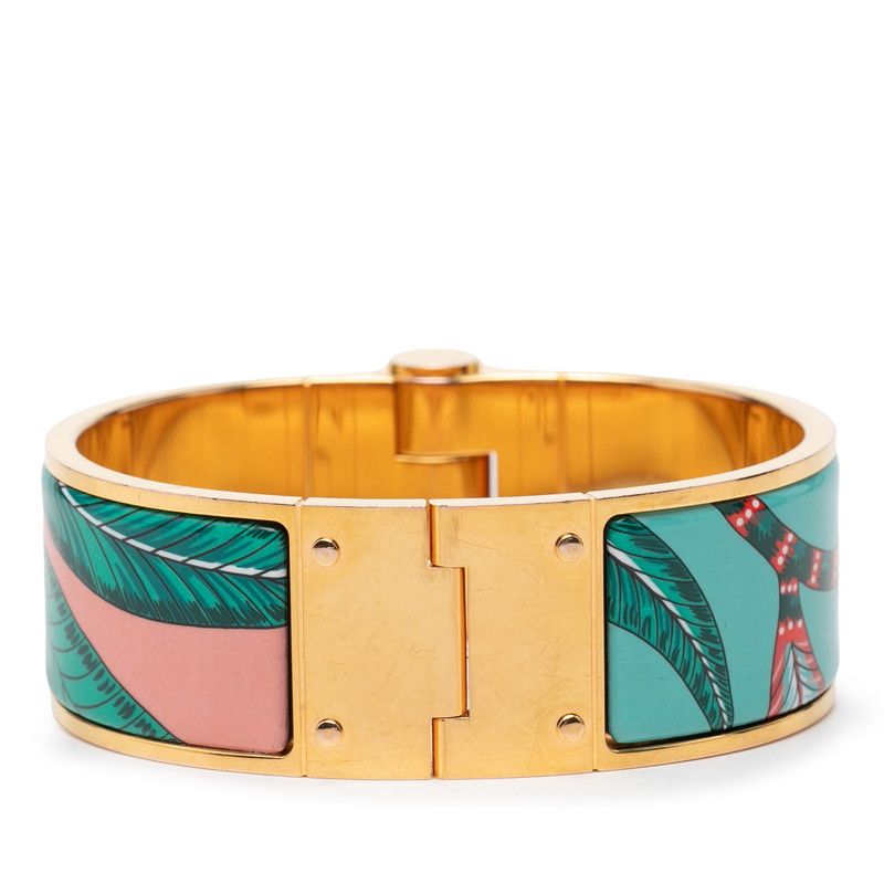 Hermes Charnier GM Savana Dance Bangle Gold Plated 1- Bracelet — view 3