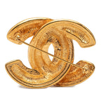 Chanel CC Logo Brooch Gold Plated — view 2