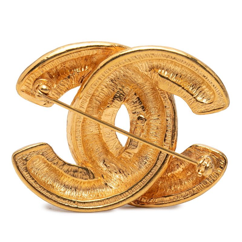 Chanel CC Logo Brooch Gold Plated — view 2