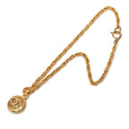 Chanel Vintage CC Logo Chain Necklace Gold Plated — view 3