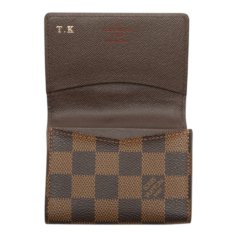 Louis Vuitton Damier Envelope Carte de Visite Card Case Business Holder Brown — view 9