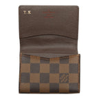 Louis Vuitton Damier Envelope Carte de Visite Card Case Business Holder Brown — view 9