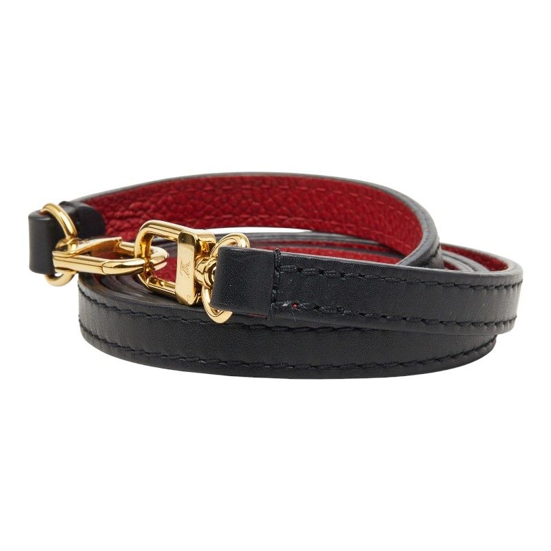 Louis Vuitton Shoulder Strap Navy Leather — view 2