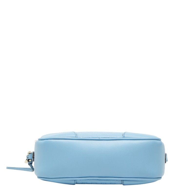 Gucci Micro Guccissima Crossbody Shoulder Bag Blue Leather — view 3