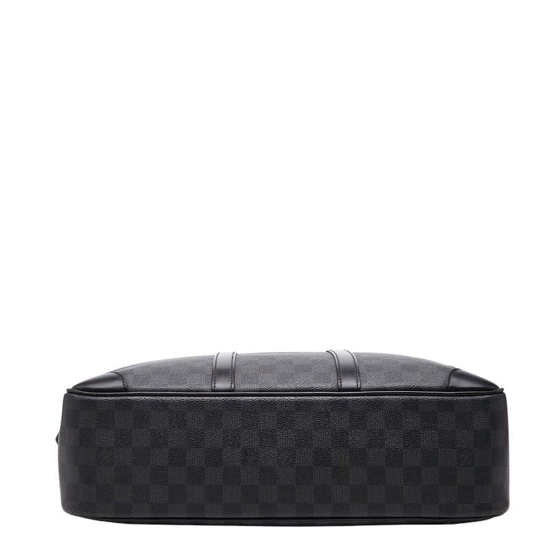 Louis Vuitton Damier Graphite Voyage GM Business Briefcase Black Gray Leather — view 3