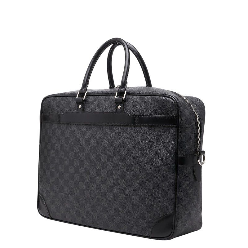 Louis Vuitton Damier Graphite Voyage GM Business Briefcase Black Gray Leather — view 2