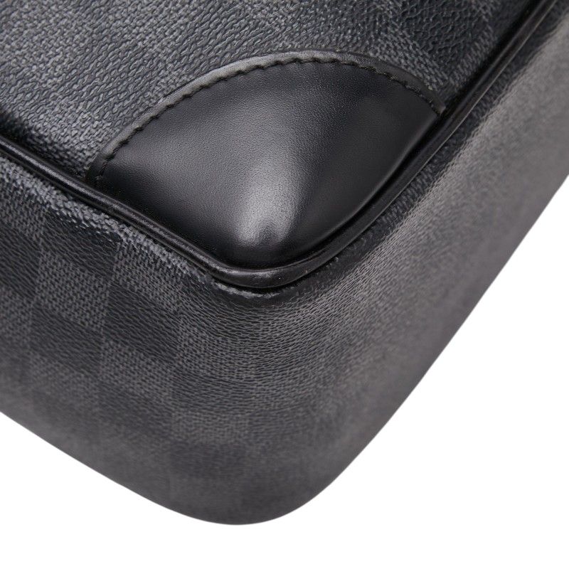 Louis Vuitton Damier Graphite Voyage GM Business Briefcase Black Gray Leather — view 7