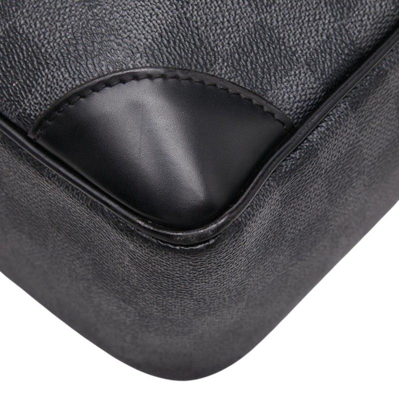 Louis Vuitton Damier Graphite Voyage GM Business Briefcase Black Gray Leather — view 6