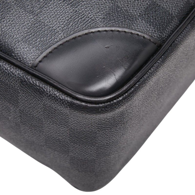Louis Vuitton Damier Graphite Voyage GM Business Briefcase Black Gray Leather — view 9
