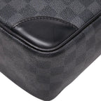 Louis Vuitton Damier Graphite Voyage GM Business Briefcase Black Gray Leather — view 8