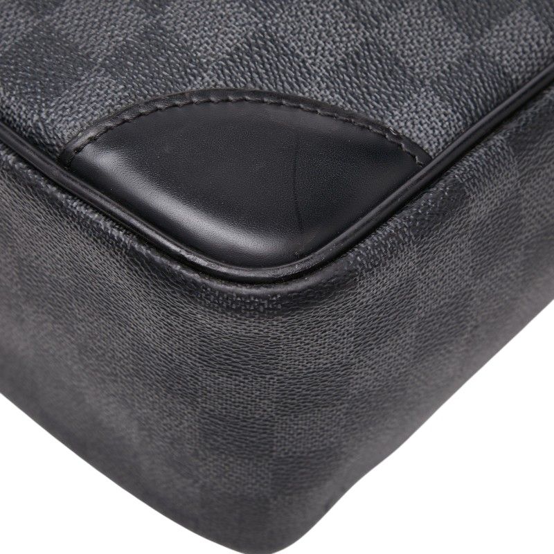 Louis Vuitton Damier Graphite Voyage GM Business Briefcase Black Gray Leather — view 8