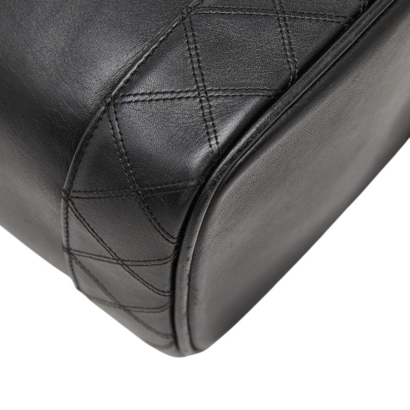Chanel Bicolor Vanity Bag Handbag Black Lambskin — view 5