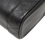 Chanel Bicolor Vanity Bag Handbag Black Lambskin — view 5