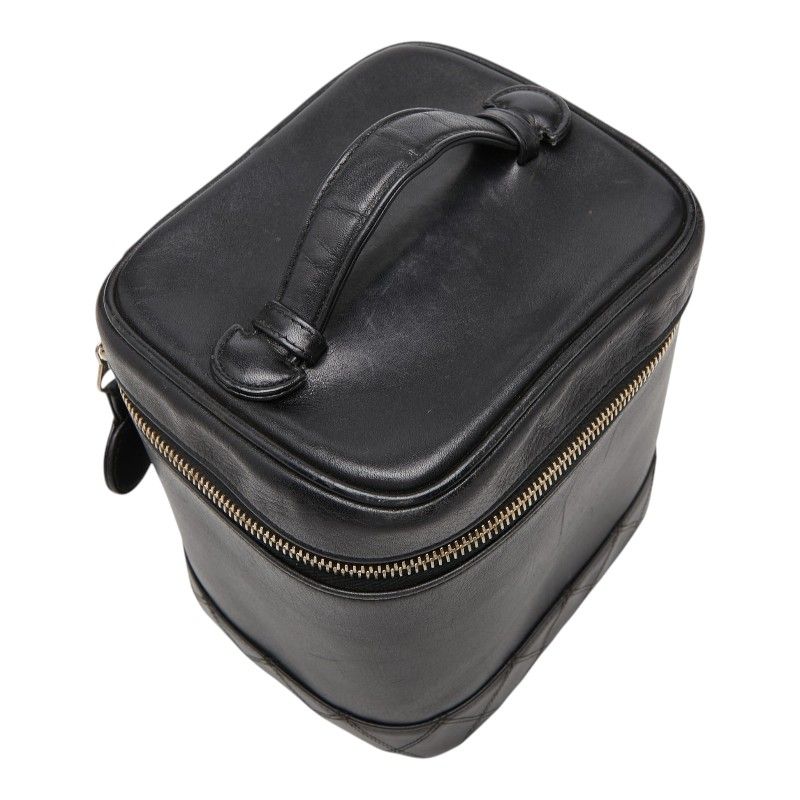Chanel Bicolor Vanity Bag Handbag Black Lambskin — view 9